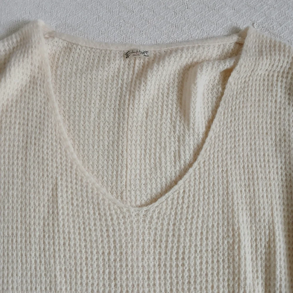 free people ♡ knit oversized tunic neutral